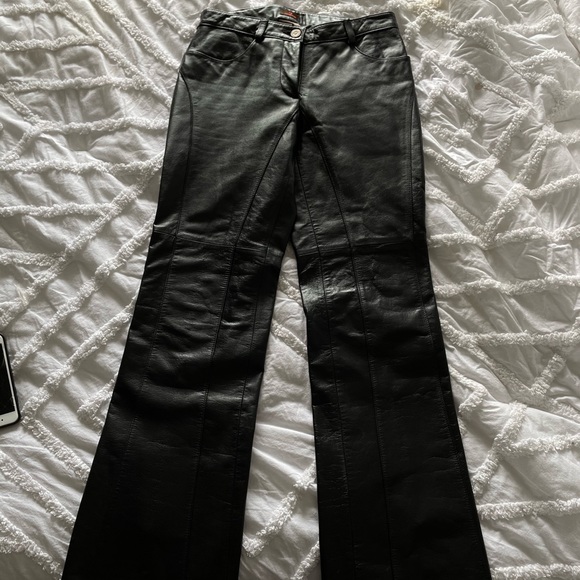 Original danier leather boot legged pant - Picture 2 of 2